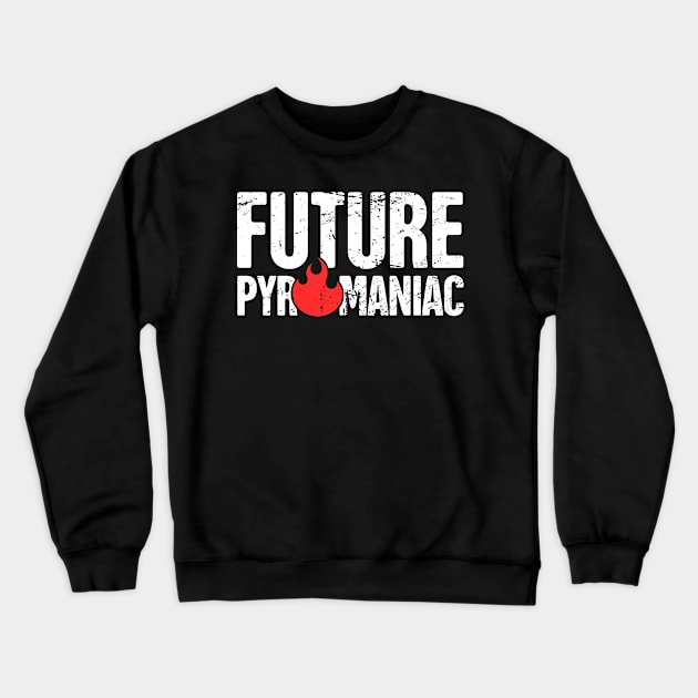 Funny Pyromaniac Fire Gift Crewneck Sweatshirt by MeatMan